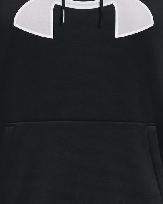Sweatshirt Under Armour Women Essential Fleece Crew Black-White - Fútbol  Emotion