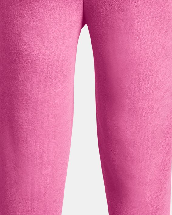 Pantalones de entrenamiento UA Rival Fleece para niña, Pink, pdpMainDesktop image number 1
