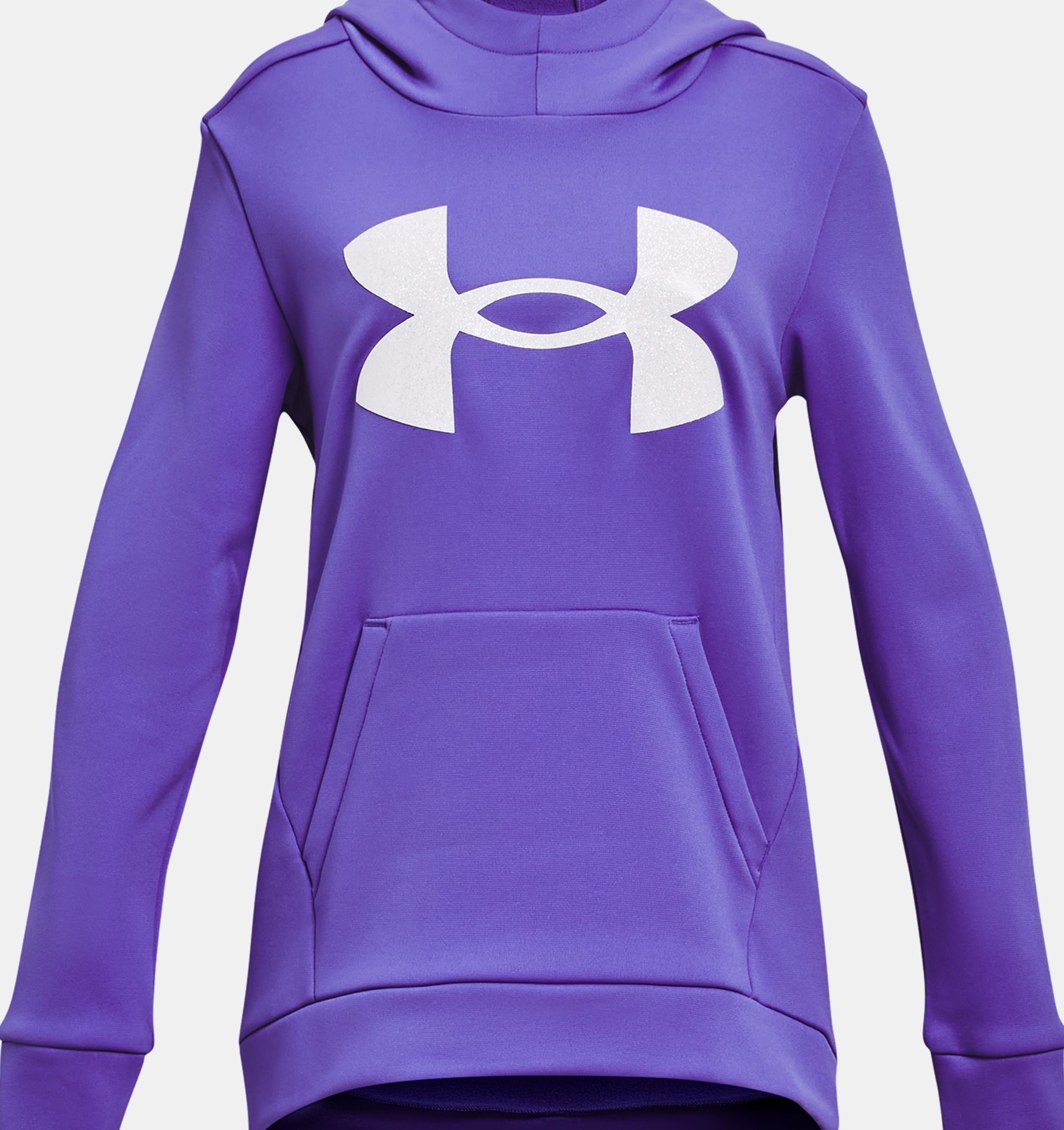 Girls' Armour Fleece® Glitter Hoodie, Purple, pdpZoomDesktop image number 0