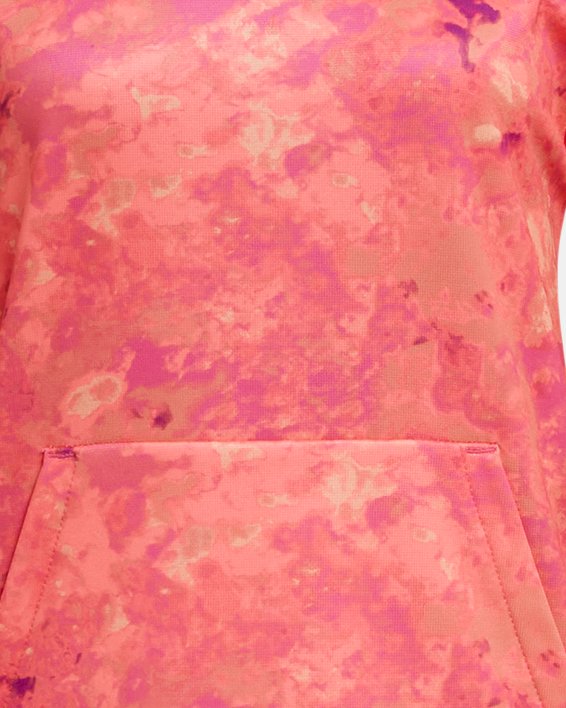 Sudadera con Capucha Armour Fleece® Printed para niña, Pink, pdpMainDesktop image number 0