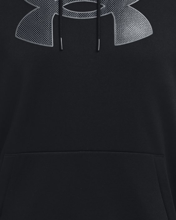 Men's Armour Fleece® Big Logo Hoodie, Black, pdpMainDesktop image number 4