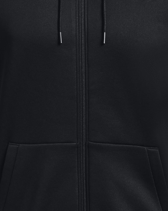 Armour Fleece® Hoodie mit durchgehendem Zip für Herren, Black, pdpMainDesktop image number 7