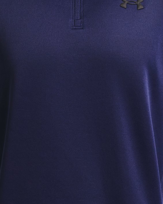 Męska koszulka z krótkim zapięciem na zamek Armour Fleece®, Blue, pdpMainDesktop image number 4