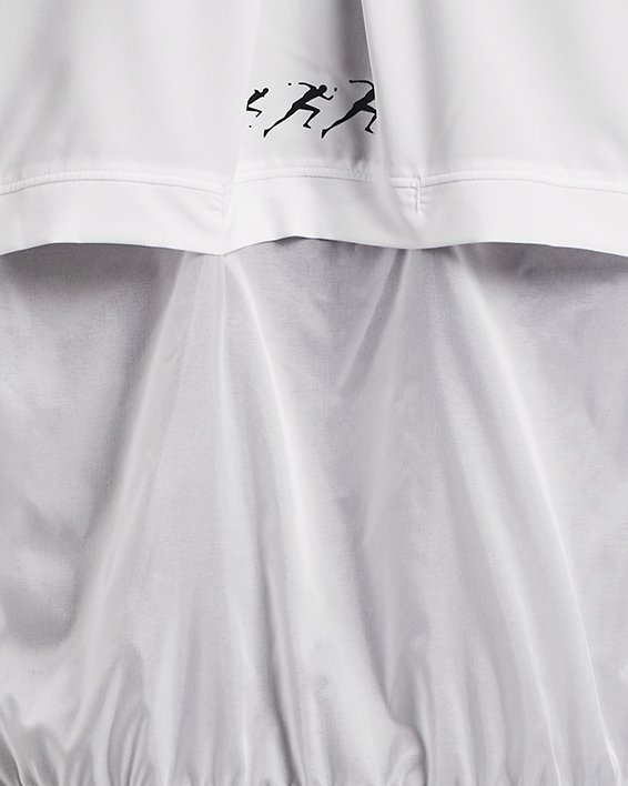 여성 UA 런 애니웨어 스톰 재킷 in White image number 8