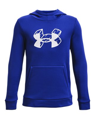 Boys' Armour Fleece® Hoodie, Blue, pdpZoomDesktop image number 0