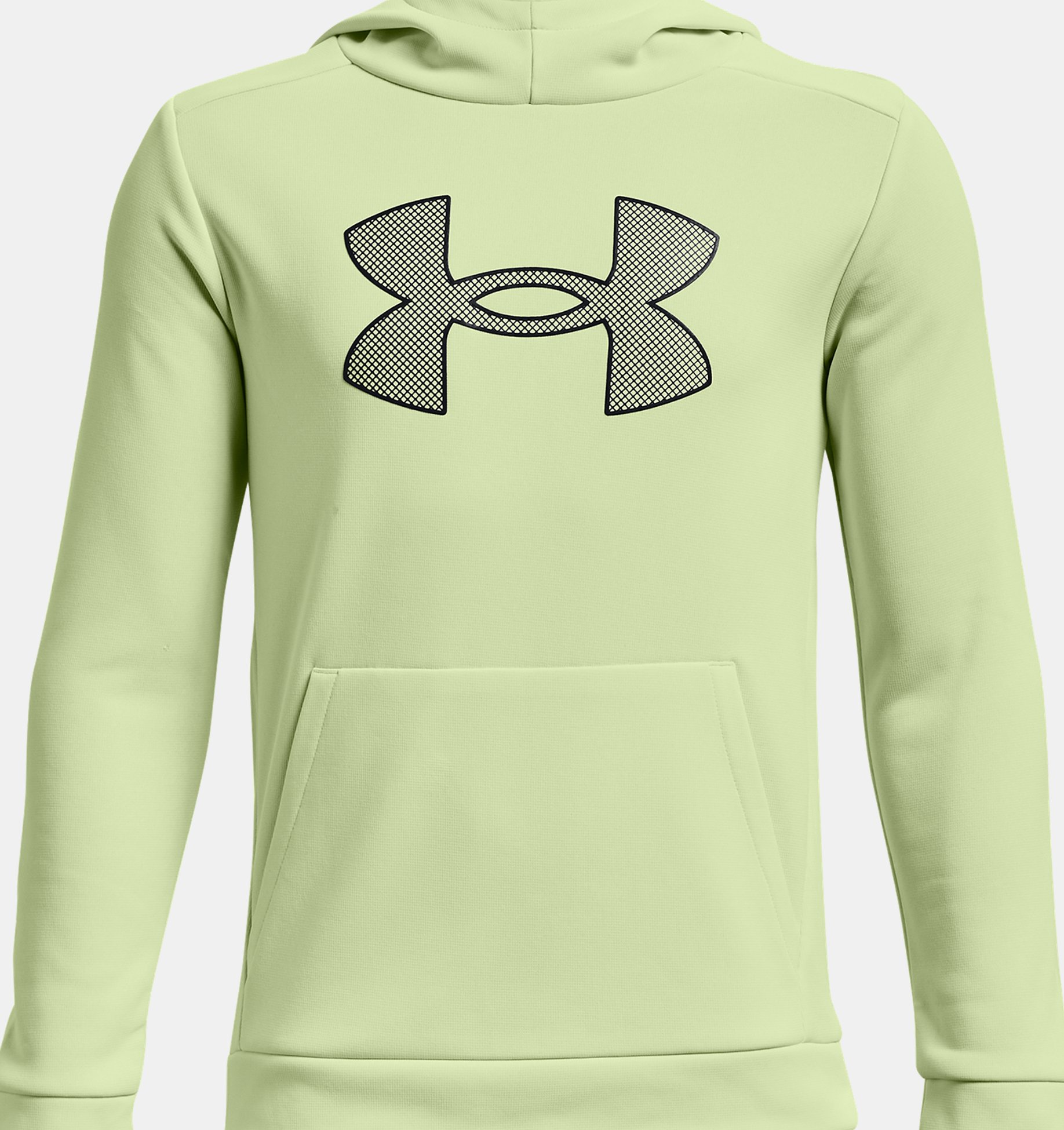 Boys' Armour Fleece® Big Logo Hoodie, Green, pdpZoomDesktop image number 0
