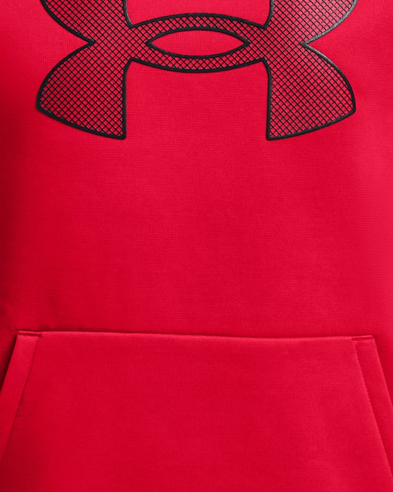 Sudadera con Capucha Armour Fleece® Big Logo para Niño, Red, pdpMainDesktop image number 0