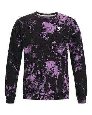 Project Rock Rival Fleece Disrupt estampado, Purple, pdpMainDesktop image number 4