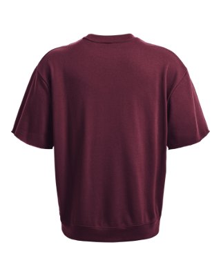 Playera con cuello redondo Project Rock Iron Paradise Heavyweight Terry para hombre, Red, pdpMainDesktop image number 8