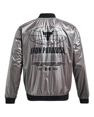 Men's Project Rock Disrupt Bomber Jacket image number 2