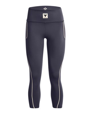 Under Armour Women's Project Rock Meridian Ankle Leggings. 8
