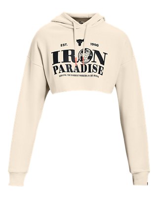 Women's Project Rock Crop Fleece Hoodie | Under Armour SG