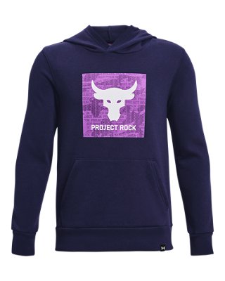 Boys' Project Rock Rival Fleece Theme Hoodie | Under Armour