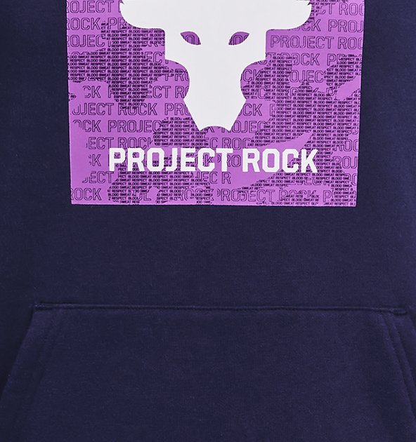Under Armour Boys' Project Rock Rival Fleece Theme Hoodie