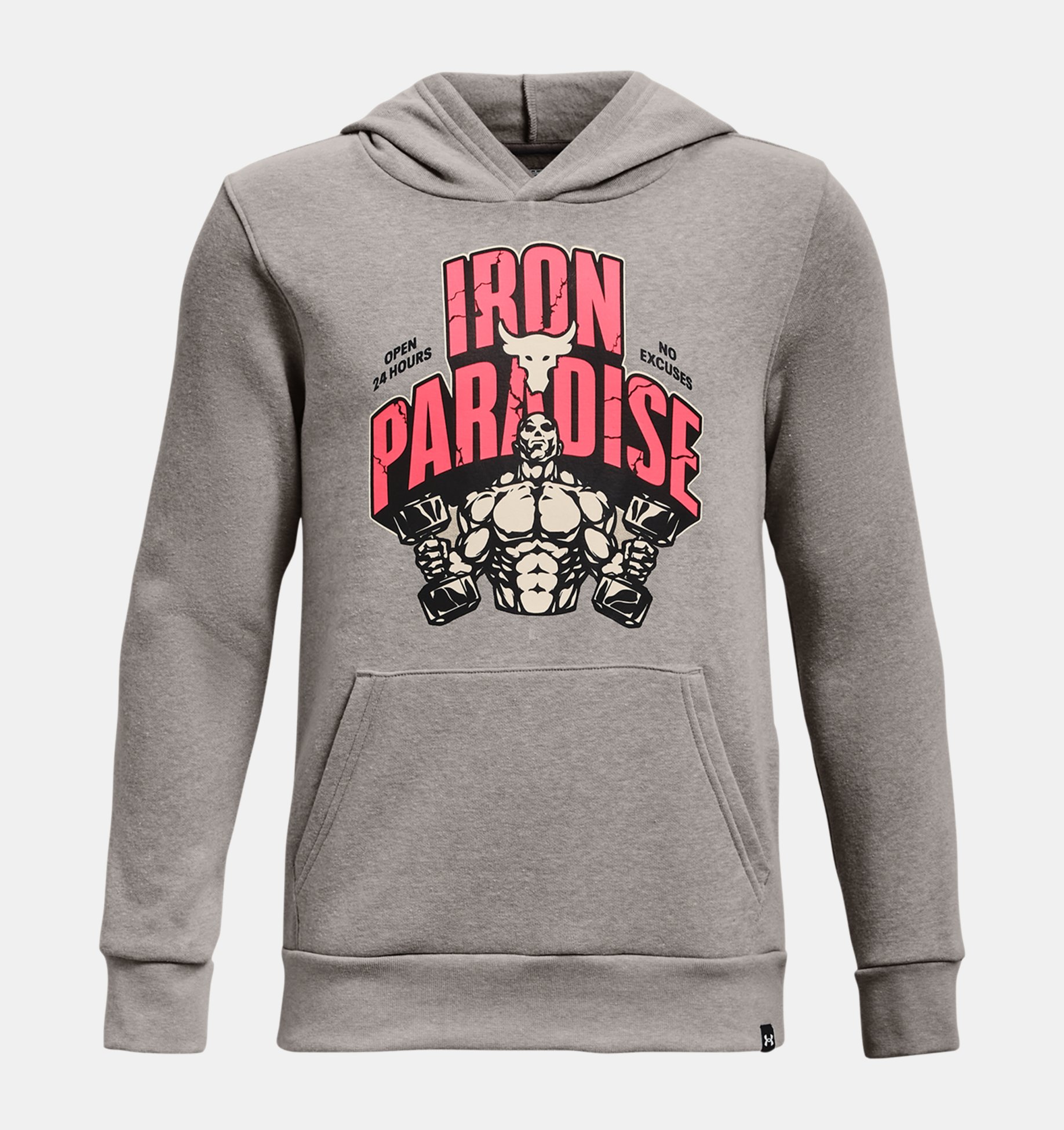 Boys' Project Rock Rival Fleece Iron Paradise Hoodie