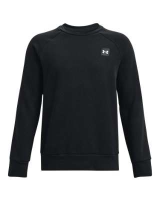 เสื้อคอกลม UA Rival Fleece สำหรับเด็กผู้ชาย image number 0