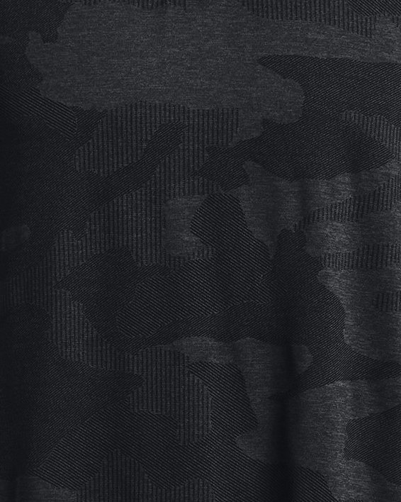 男士UA Playoff 2.0 Jacquard Polo衫 in Black image number 4