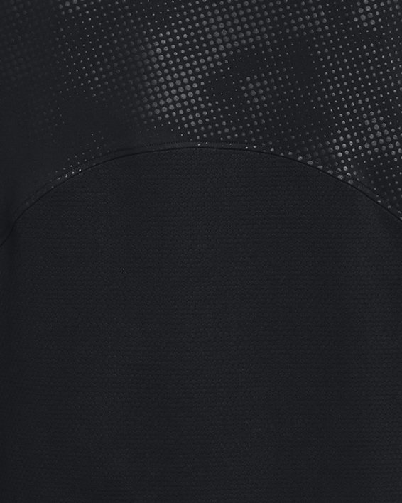 Men's UA RUSH™ Emboss Short Sleeve in Black image number 5
