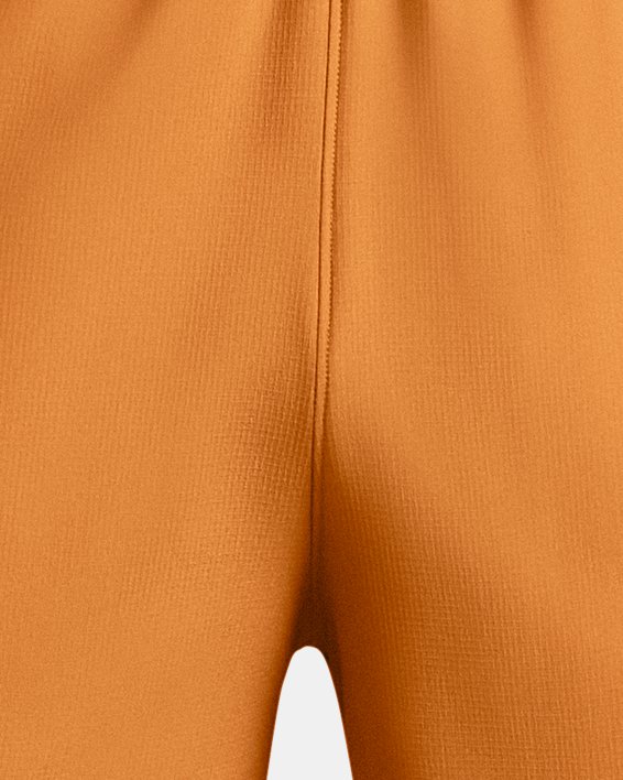 男士UA Vanish Woven 6英寸短褲 in Orange image number 5