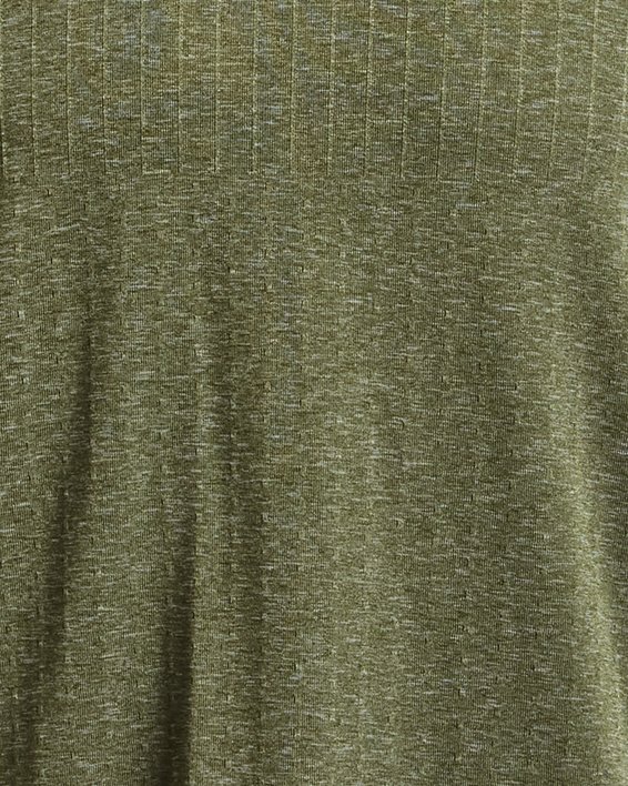 Men's UA RUSH™ Seamless Short Sleeve in Green image number 4