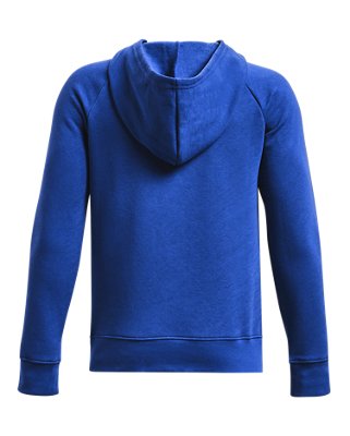 Sudadera con Capucha UA Rival Fleece &frac12; Zip para Ni&ntilde;o, Blue, pdpMainDesktop image number 1