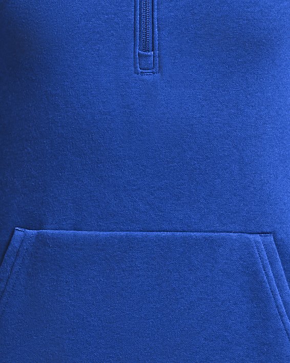 Sudadera con Capucha UA Rival Fleece ½ Zip para Niño, Blue, pdpMainDesktop image number 0