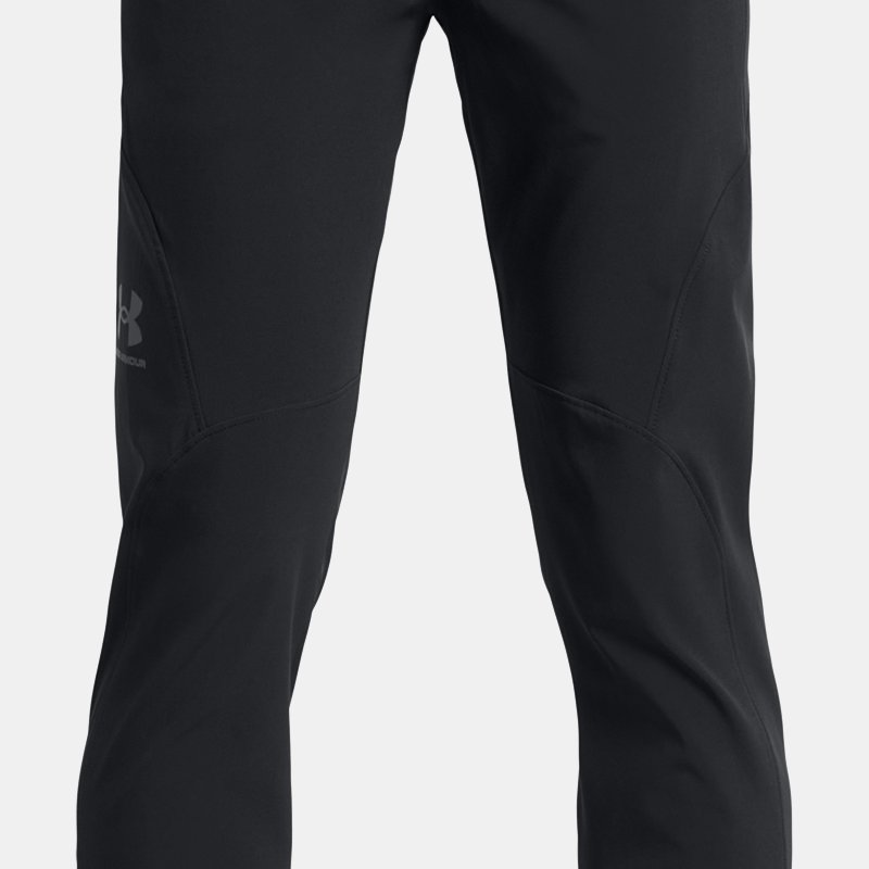 Boys' Under Armour Unstoppable Tapered Pants Black / Pitch Gray YLG (149 - 160 cm)