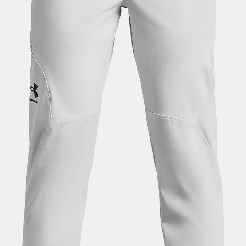Pantalon fuselé Under Armour Unstoppable pour garçon Halo Gris / Noir YXL (160 - 170 cm)