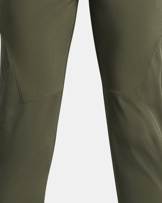 Jungen UA Unstoppable Hose mit konisch geschnittenem Bein, Green, pdpMainDesktop image number 0