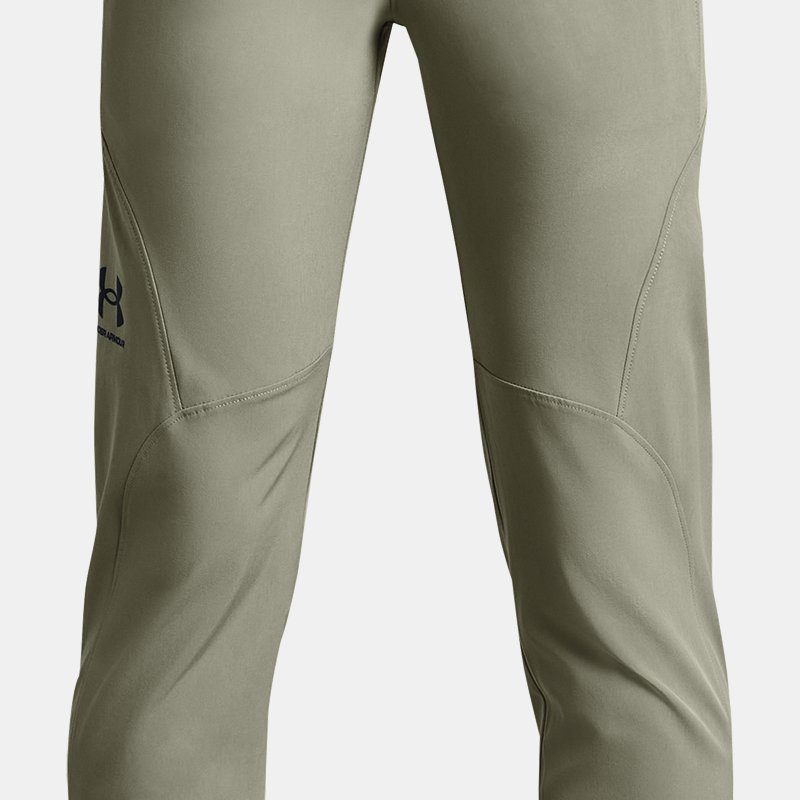 Jungen Under Armour Unstoppable Hose mit konisch geschnittenem Bein Grove Grün / Schwarz YLG (149 - 160 cm)
