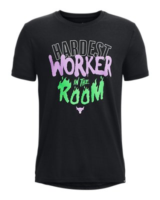 Boys' Project Rock Hard Work Mix Short Sleeve image number 0