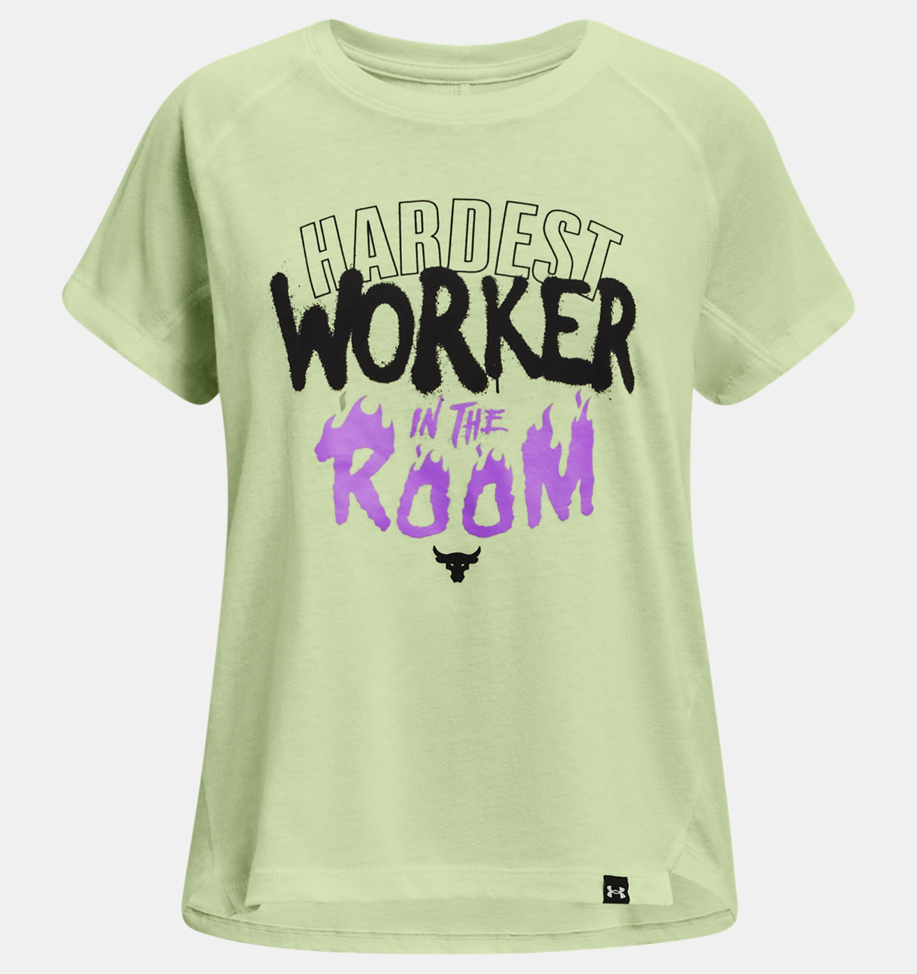 Girls' Project Rock Hardest Worker In The Room Short Sleeve