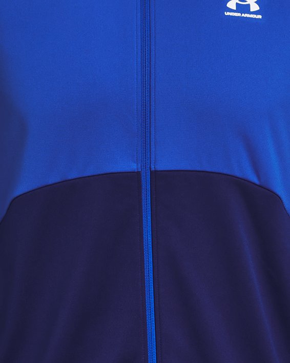 남성 UA 트리코 재킷 in Blue image number 4