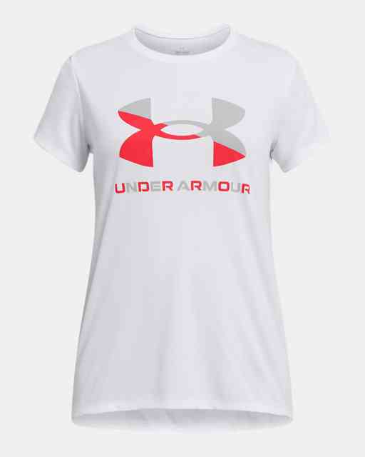 T-shirt avec gros logo imprimé UA Velocity pour filles