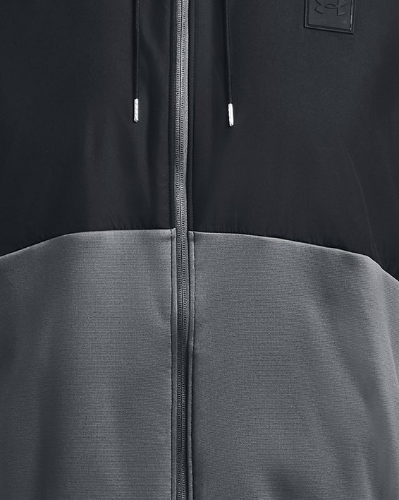 Under Armour mens Freedom Full Zip Hoodie, (001) Black / / Pitch Gray,  X-Small at  Men's Clothing store