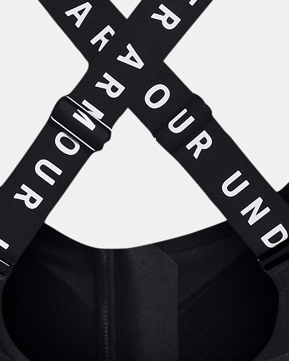 Sujetador Deportivo UA Infinity High Zip para Mujer, Black, pdpMainDesktop image number 12