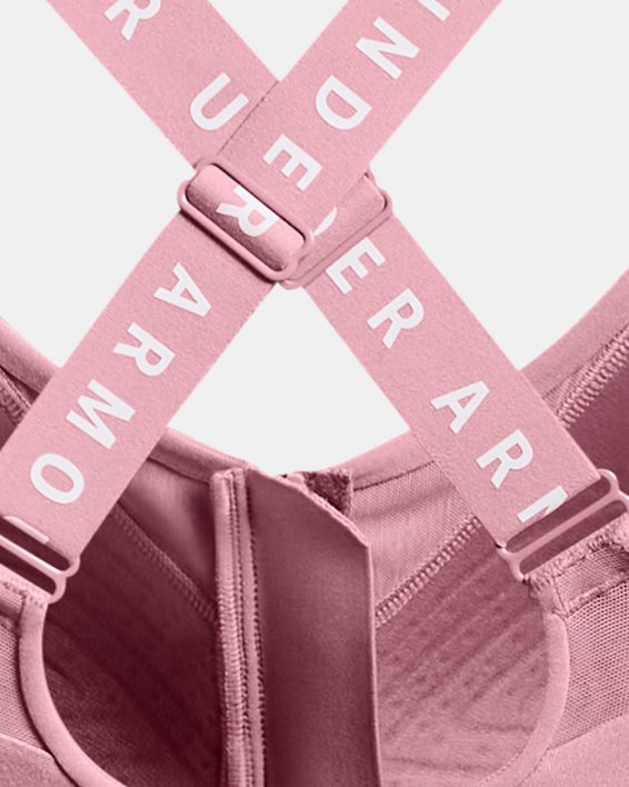 Sujetador Deportivo UA Infinity High Zip para Mujer, Pink, pdpMainDesktop image number 11