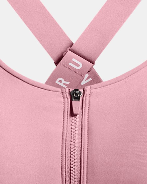 Sujetador Deportivo UA Infinity High Zip para Mujer, Pink, pdpMainDesktop image number 10
