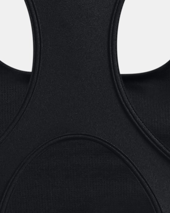 Women's HeatGear® Mid Padless Sports Bra, Black, pdpMainDesktop image number 11