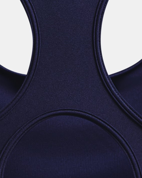 Women's HeatGear® Mid Padless Sports Bra, Blue, pdpMainDesktop image number 11