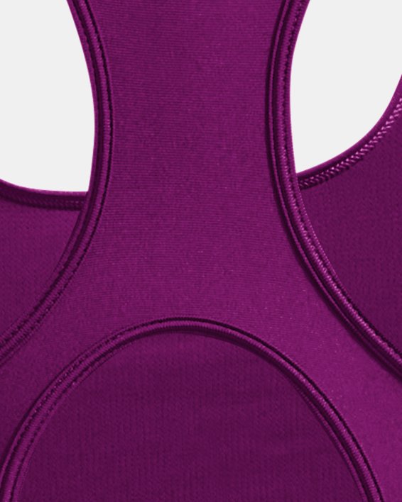 Women's HeatGear® Mid Padless Sports Bra in Purple image number 11