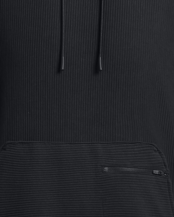 Men's UA Ottoman Fleece Hoodie, Black, pdpMainDesktop image number 5