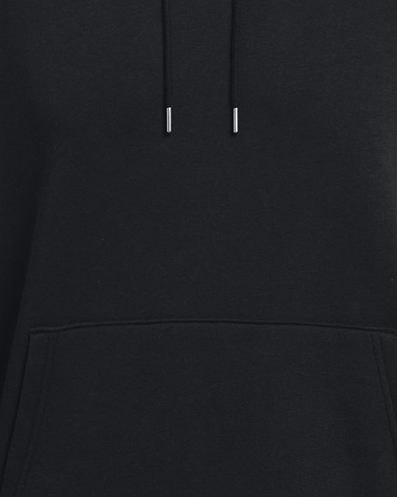 Sweat à capuche UA Essential Fleece pour homme, Black, pdpMainDesktop image number 4
