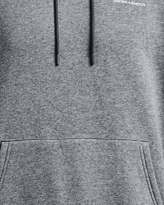 เสื้อฮู้ด UA Essential Fleece สำหรับผู้ชาย in Gray image number 4