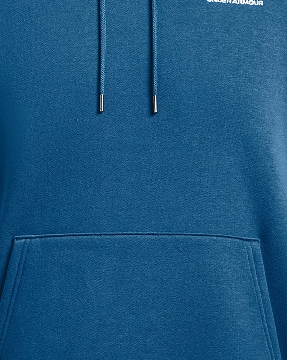 Sudadera con capucha de tejido Fleece UA Essential para hombre, Blue, pdpMainDesktop image number 4