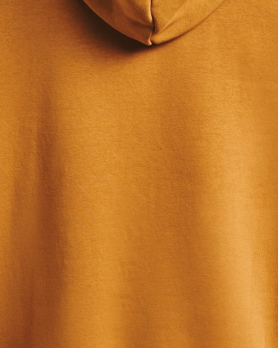 Sudadera con capucha de tejido Fleece UA Essential para hombre, Yellow, pdpMainDesktop image number 5