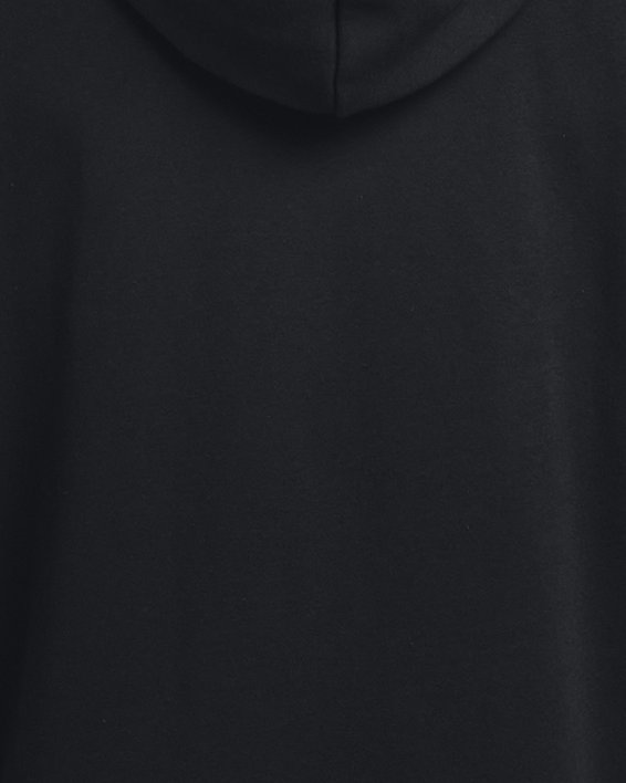 Sudadera con capucha y cremallera completa de tejido Fleece UA Essential para hombre, Black, pdpMainDesktop image number 6