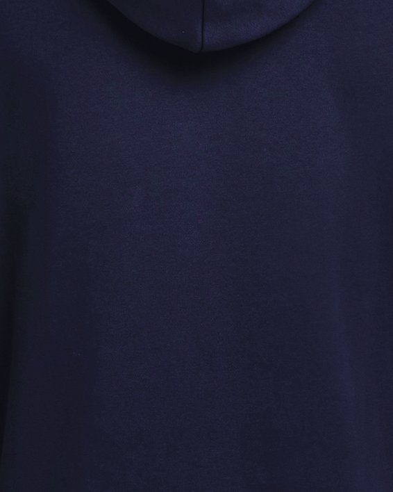 Sweat à capuche entièrement zippé UA Essential Fleece pour homme, Blue, pdpMainDesktop image number 5