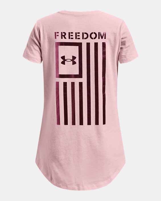 Girls' UA Freedom Flag Foil T-Shirt