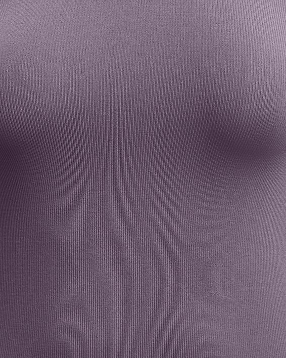 Women's UA RUSH™ Seamless Short Sleeve in Purple image number 4